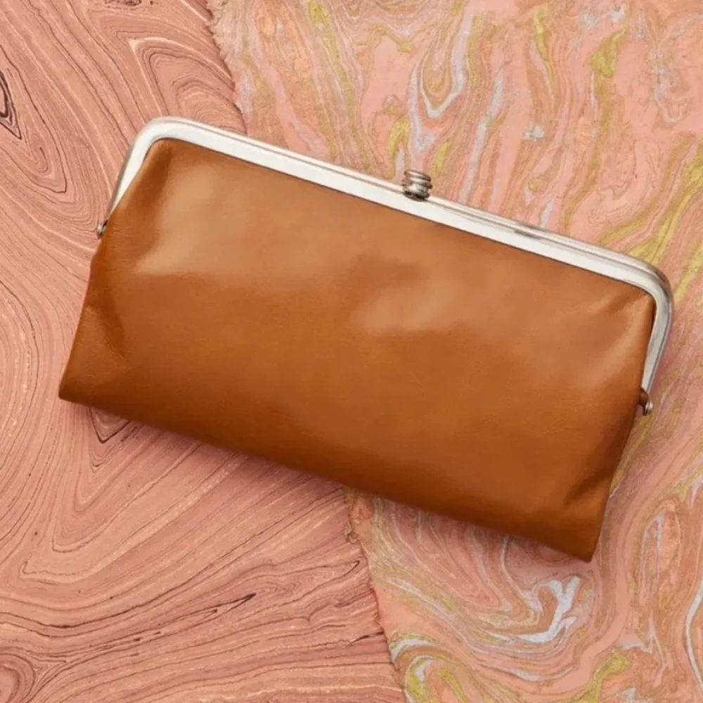 HOBO Lauren Earthy Bag Leather Brown Fall Clutch